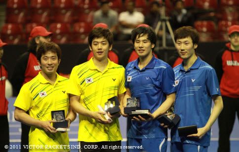 韓國男雙包辦本屆賽會冠亞軍頭銜